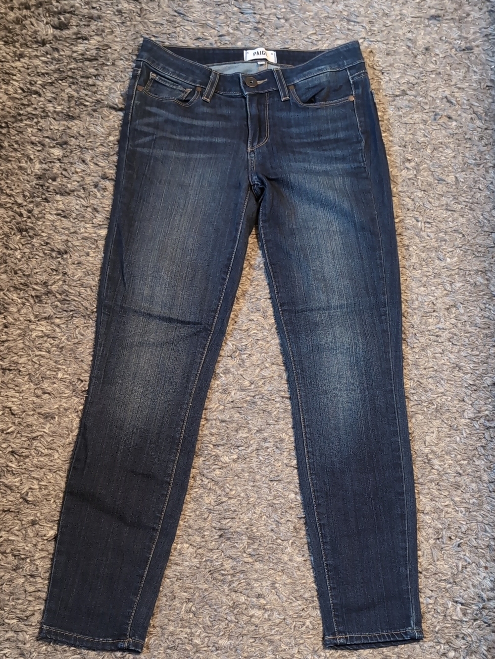 PAIGE Dark Indigo Skinny Jeans